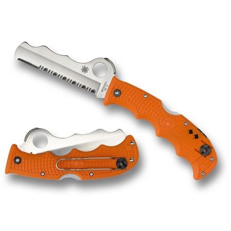 Spyderco 2024 Spyderco Assist Lightweight Orange Carbide Tip Combo SPY-C79PSOR